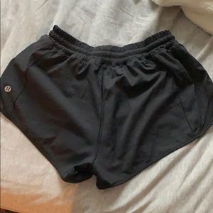 Lululemon black slightly meshed shorts